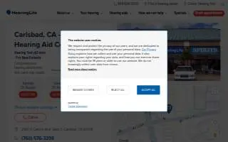 HearingLife Hearing Aid Center of Carlsbad CA website