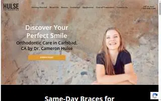 Hulse Orthodontics website