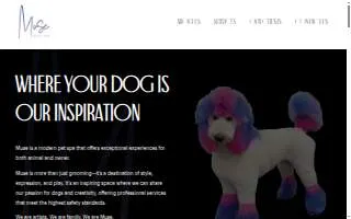 Muse Dog Spa website