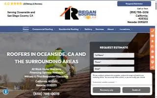 Regan Roofing, Inc. of Carlsbad website