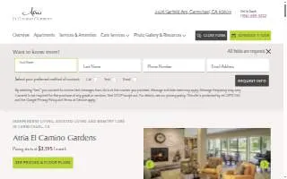 Atria El Camino Gardens website