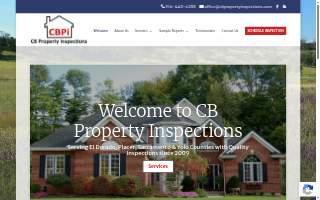 CB Property Inspections website