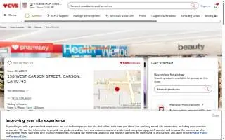 CVS Pharmacy of Carson website