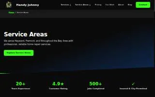 Handy Johnny of Castro Valley website