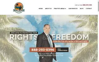 Desert Defense Lawyers website
