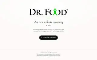 Dr. Food Medical Weight Loss website