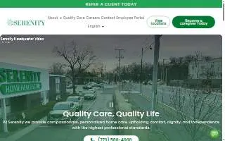 Serenity Congregate Care website