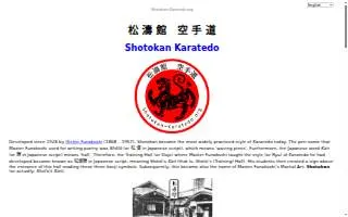 Shotokan Karate Association of Southern California website