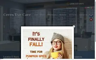 Ceres Eye Care website