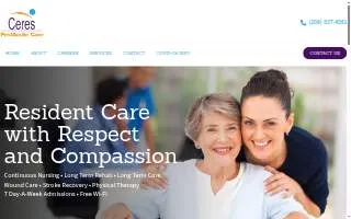 Ceres PostAcute Care website