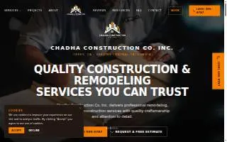 Chadha Construction CO INC website