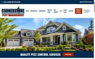 Cornerstone Pest Management website
