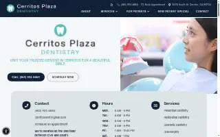 Cerritos Plaza Dentistry website