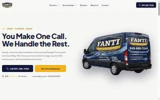 Fanti Sewer & Drains website