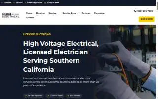 High Voltage Electrical of Cerritos website