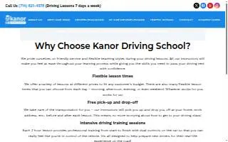 Kanor Driving School of Cerritos website