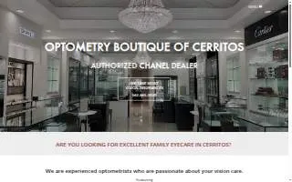 Optometry Boutique Of Cerritos website