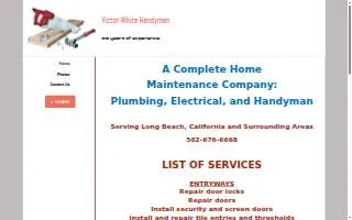 Victor White Handyman of Cerritos website