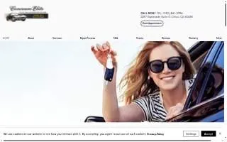 Concours Elite Collision Center website