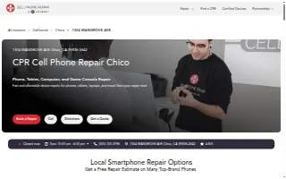 CPR Cell Phone Repair of Chico website