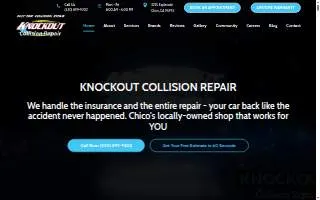 Knockout Collision Repair website