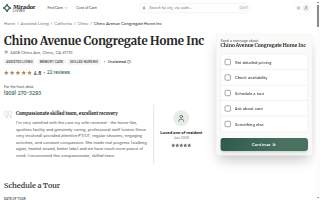 Chino Avenue Congregate Home Inc