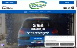 Chino Hills Car Wash website