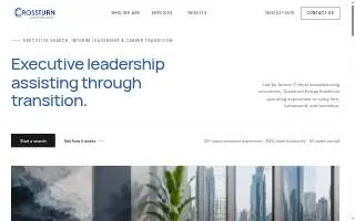 Crossturn Consulting Group, Inc. website