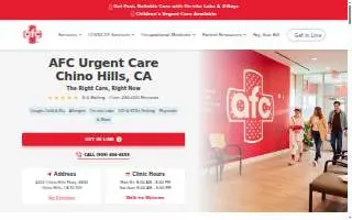 Chino Hills Urgent Care Center website