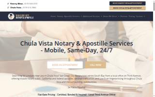 Chula Vista Notary Public Services