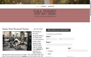 Chula Vista Personal Trainers website