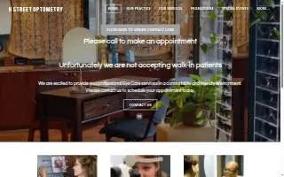 H Street Optometry website