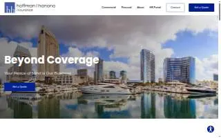 Hoffman Hanono Insurance website