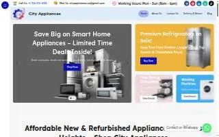 City Appliances of Citrus Heights website