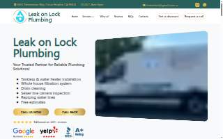 Leak on Lock Plumbing