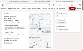 Walgreens of Citrus Heights website