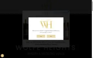 Wolfe Heights Estates Winery of Citrus Heights website