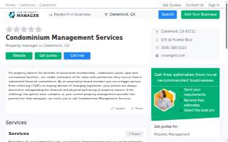 Condominium Management Services