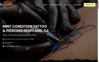 Mint Condition Tattoo & Body Piercing Upland website