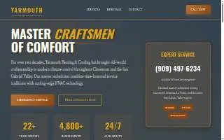 Yarmouth Heating & Cooling website