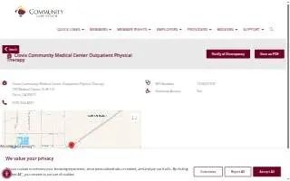 Clovis Community Medical Center - Outpatient Physical Therapy website