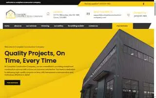 Complete Construction Company website