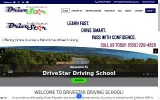 DriveStar Driving School website
