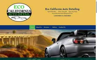 Eco California Auto Detailing website