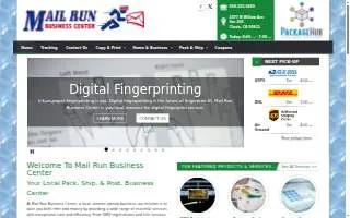 Mail Run Business Center website