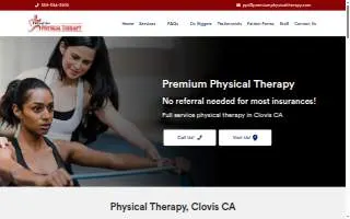 Premium Physical Therapy website