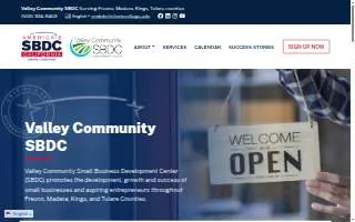 Valley Community SBDC website