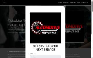 Automotive Repair MR website