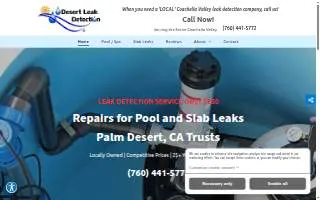 Desert Leak Detection website