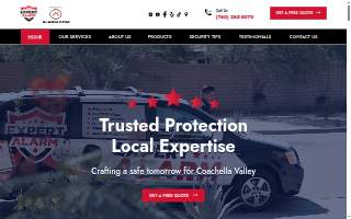Expert Alarm website